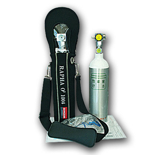 휴대용 산소호흡기 CPR-OGR1004 의료용 산소 1리터 (나잘캐뉼라 가방포함)